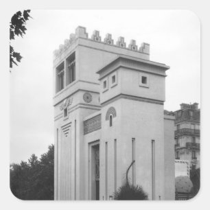 Adesivo Quadrado Casa Assyrian, exposição universal, Paris