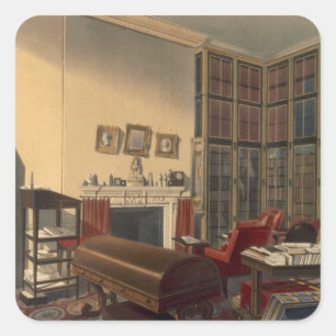 Adesivo Quadrado Casa de Apsley, de Duke, por T. Boys (cor)
