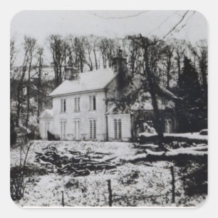 Adesivo Quadrado Casa de Asham perto de Beddingham em Sussex do