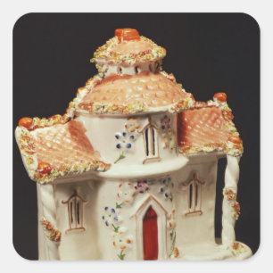Adesivo Quadrado Casa de campo de Staffordshire, C. 1860