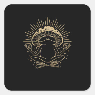 Adesivo Quadrado Casa de Campo & Minimalismo Sapo  Estética Goblinc