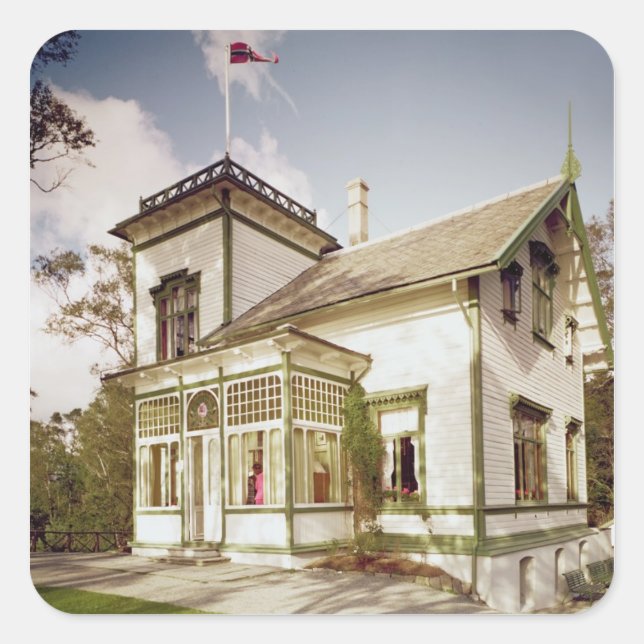 Adesivo Quadrado Casa de Edvard Grieg (Frente)