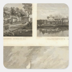 Adesivo Quadrado Casa de Gregory, Doane, residências de Thompson