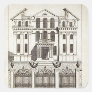 Adesivo Quadrado Casa de Monmouth, quadrado de Soho
