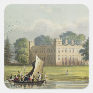 Adesivo Quadrado Casa de Sion, do Repos de R. Ackermann (1764-1834)