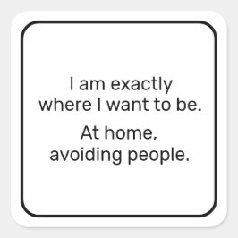 Adesivo Quadrado Casa (preto)