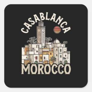 Adesivo Quadrado casablanca marrocos