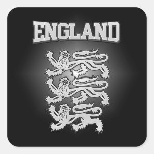 Adesivo Quadrado Casaco de Armas da Inglaterra