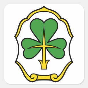 Adesivo Quadrado Casaco de Armas de Fürth, Alemanha