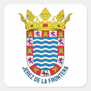 Adesivo Quadrado Casaco de Armas de Jerez de la Frontera