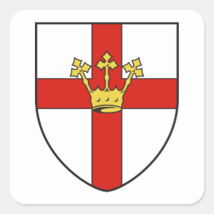 Adesivo Quadrado Casaco de Armas de Koblenz, Alemanha