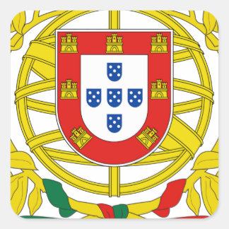 Adesivo Quadrado Casaco de Armas de Portugal