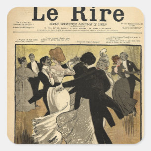 Adesivo Quadrado Casais dançantes