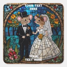 Casal de Casamento de Mouse Bonito