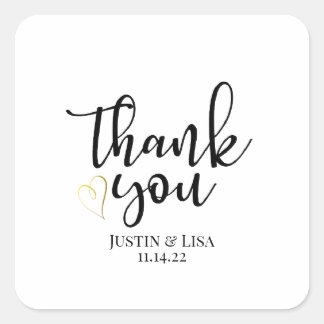 Adesivo Quadrado Casamento, Bridal, Obrigado, Favores, Etiqueta, ad