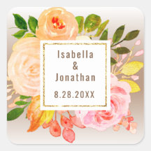 Casamento de Gradiente de Sangue Floral Castor de 