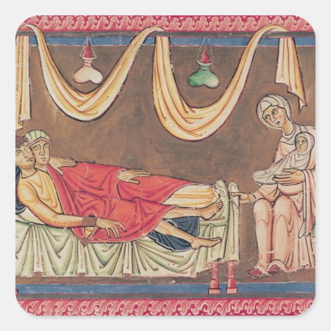 Adesivo Quadrado Casamento de Hosea e Prostituta (Frente)