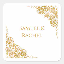 Casamento de Rosas Ouros Desenhados Manuscritos