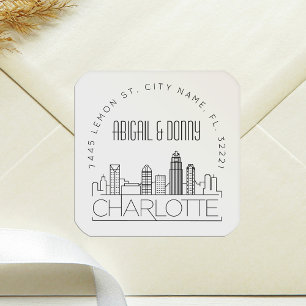 Adesivo Quadrado Casamento do destino de Charlotte