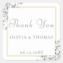 Adesivo Quadrado Casamento Dourado de Quadro Russo Clássico de Dese