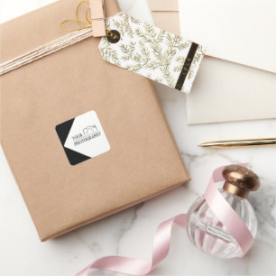 Adesivo Quadrado Casamento Elegante Adicionar Fotografia Personaliz