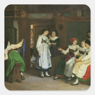 Adesivo Quadrado Casamento em Lower Alsace