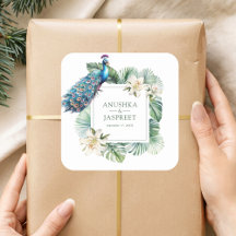 Casamento Floral Tropical Indiana Peacock