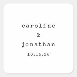 Adesivo Quadrado Casamento Personalizado da Máquina de Digitalizaçã