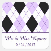 Casamento Personalizado Lilac Argyle