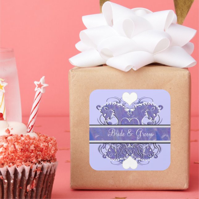 Adesivo Quadrado Casamento Renascentista Lion Rampant (Festa)