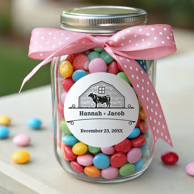 Adesivo Quadrado Casamento Rustic Ranch Western Country (Criador carregado)