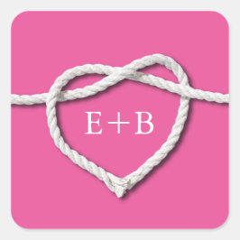 Adesivo Quadrado Casando Fuchsia Sticker