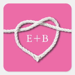 Adesivo Quadrado Casando Fuchsia Sticker