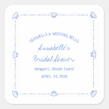 Casas de Concha Desenhadas à Mão & Sininhos de Cas