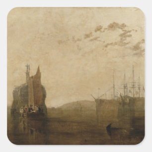 Adesivo Quadrado Cascos de Joseph Mallord William Turner no Tamar