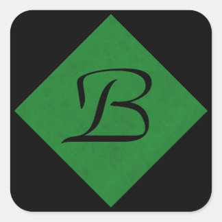 Adesivo Quadrado Casino Casino Casino Personalizado do Velvet Verde