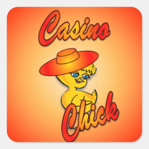 Adesivo Quadrado Casino Chick #5