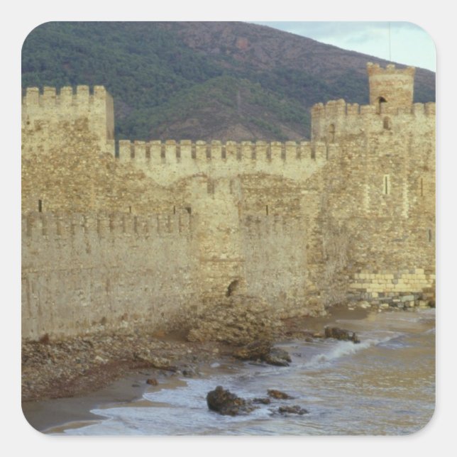 Adesivo Quadrado Castelo, construído pelos cruzadores (Frente)