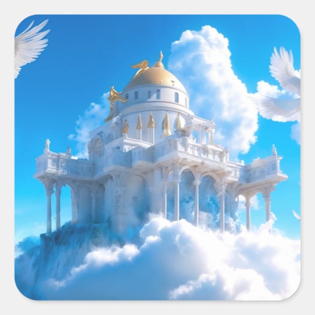 Adesivo Quadrado Castelo de Aspirações Lofty (Frente)