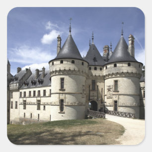 Adesivo Quadrado Castelo de Chaumont-Sur-Loire.