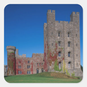 Adesivo Quadrado Castelo de Penrhyn, Gwynedd, País de Gales 2