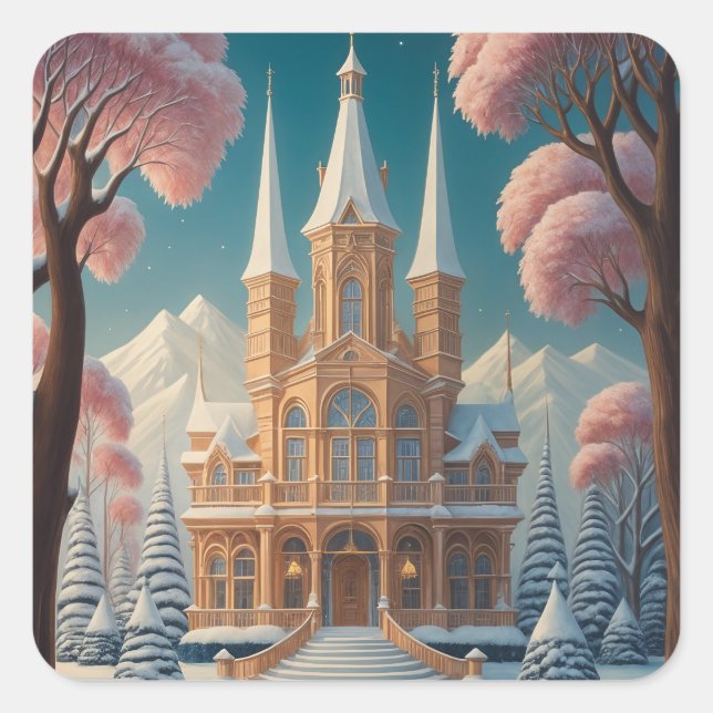 Adesivo Quadrado Castelo dos Sonhos Sussuros (Frente)