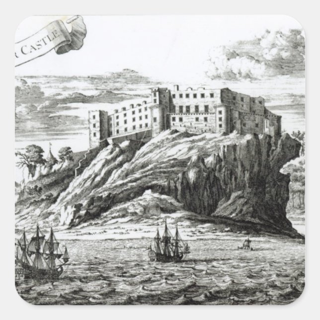 Adesivo Quadrado Castelo Dunnottar (Frente)