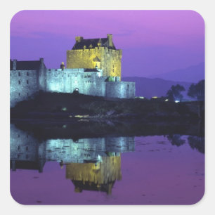 Adesivo Quadrado Castelo Eilean Donan, Highlands, Escócia 4