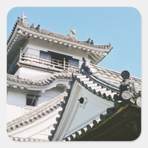Adesivo Quadrado Castelo Kochi: Japão