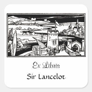 Adesivo Quadrado Castelo Landscape