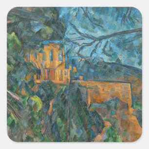 Adesivo Quadrado Castelo Noir, 1900-04 de Paul Cezanne (óleo no