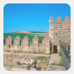 Adesivo Quadrado Castillo de Las Aguzaderas é um castelo com uma