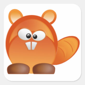 Adesivo Quadrado Castor