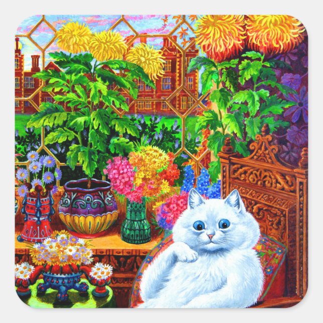 Adesivo Quadrado Cat College Master (Frente)